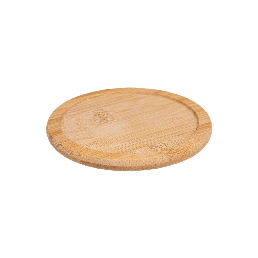 Posavasos redondo de bambú natural